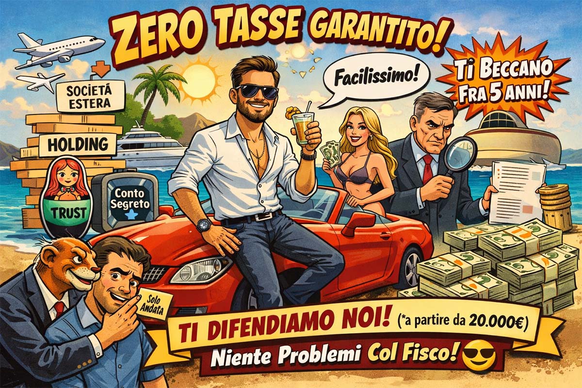 Immagine articolo – Residenza fiscale all'estero per pagare meno tasse: come NON farsi beccare