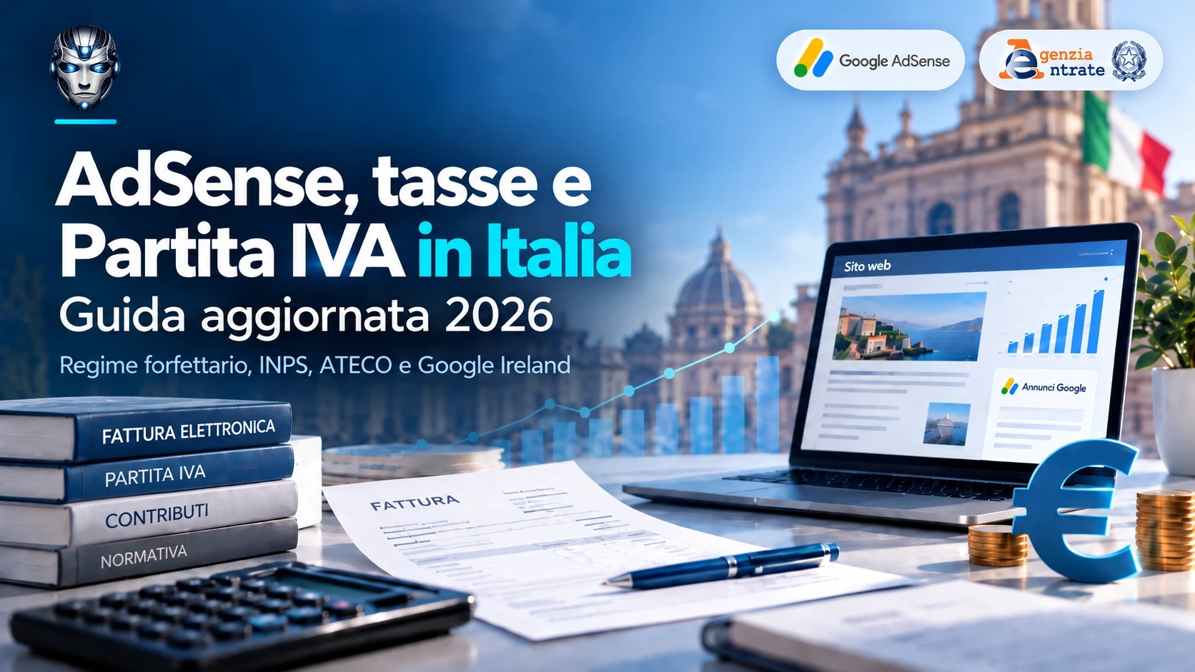 Immagine articolo – AdSense, tasse e Partita IVA: guida completa per essere in regola col fisco